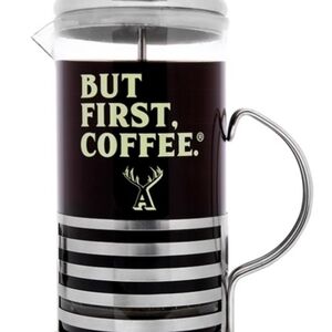 But First Coffee French Press - Black